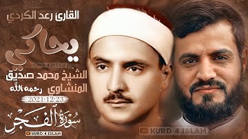 راحة نفسية😴سورة الفجر🧡-القارئ رعد الكردي يحاكي الشيخ محمد صديق المنشاوي رحمه الله-23-12-2021🧡💛