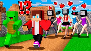 JJ Pranked by ALL TV WOMAN in VILLAGE in Minecraft! Mikey TRY TO SAVE HIM in Village - Maizen