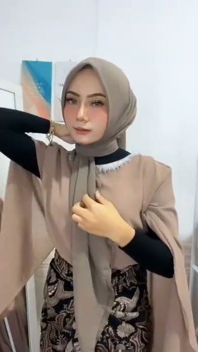 Tutorial hijab segiempat Kondangan terbaru