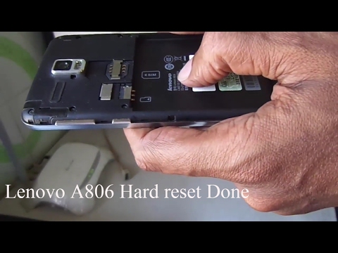 Lenovo A806 Hard reset