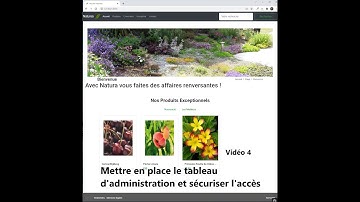 Symfony 5.4 Utilisation du component Easy/admin/bundle, création du tableau Administration. Vidéo 4