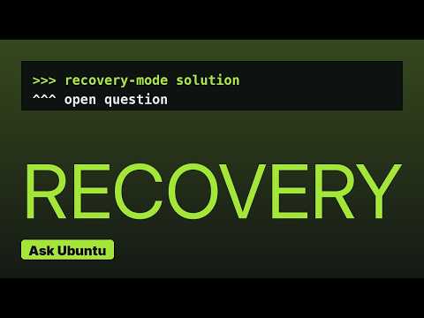 Ubuntu: Blinking Cursor After "Enable Networking" in Recovery Mode and unable to do anything else.