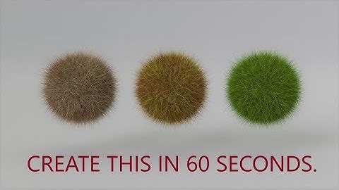 Create grass in blender in 60 seconds. (tutorial)