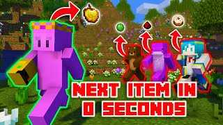 Minecraft Manhunt, But Every 15 Seconds We Get A Random Item...