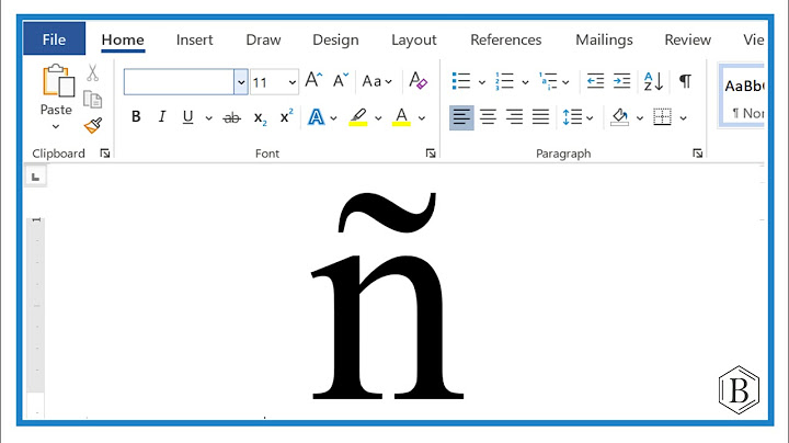 How to Insert an "n with a tilde" Symbol in Microsoft Word  (ñ)