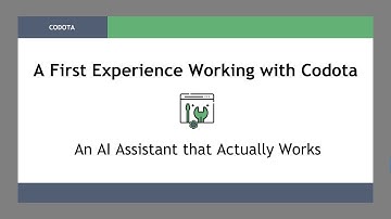 A First Experience Working with Codota - an AI Assistant that Actually Works