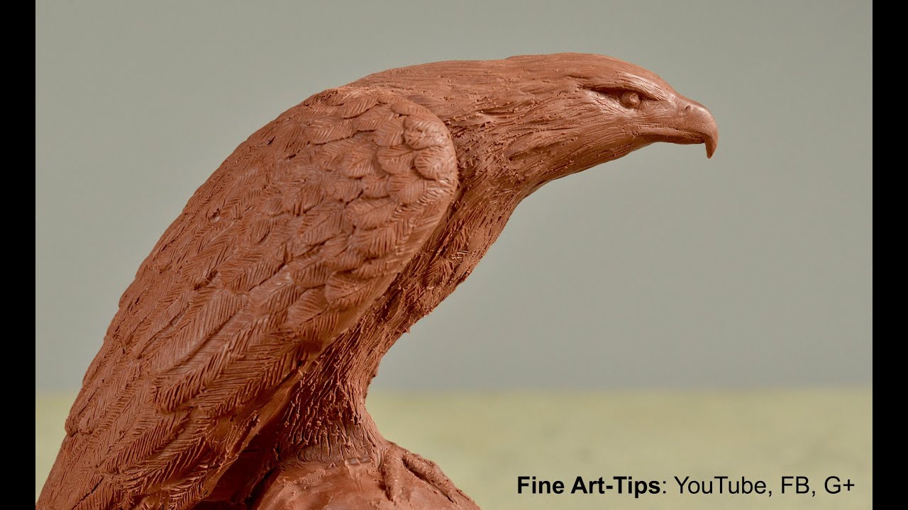 ⁣Sculpture Course Online - How to Model an Eagle in Clay