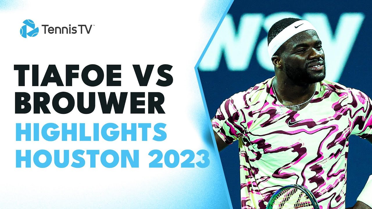 Frances Tiafoe Battles Gijs Brouwer Houston 2023 Semi-Final Highlights