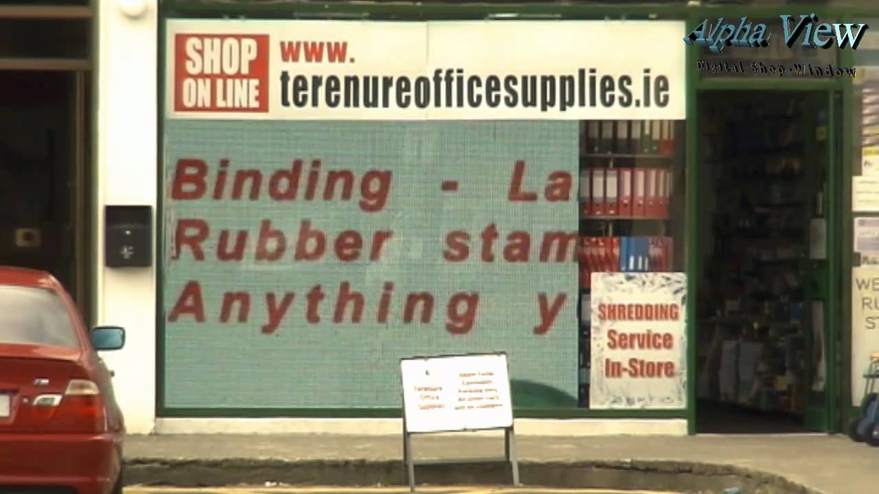 LED display in Terenure Office Supplies Dublin YouTube