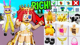 ROBLOX Brookhaven RP  FUNNY MOMENTS : How to Lazy Ragatha Return To Royal Family