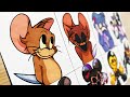 Drawing FNF Transformation Characters 7 Tom S Basement Tom And Jerry Mickey Mouse2 5 Bendy