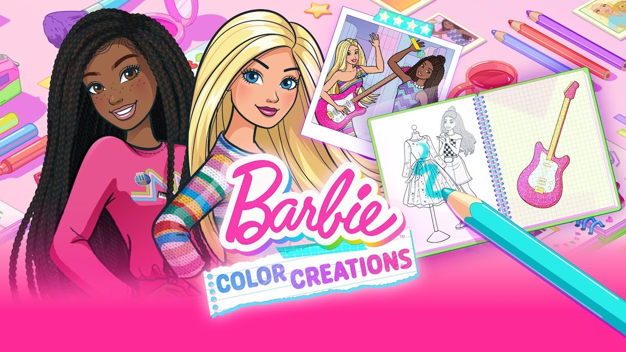 Coloring Creations Game, on Play.Barbie.Com