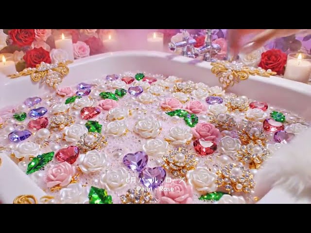 【AI ASMR】究極の没入感✨12ヶ月の誕生石×誕生花ジュエリーバスボム💎🛁(Luxury 12 Birthstone & Birth Flower Jewelry Bath Bomb)