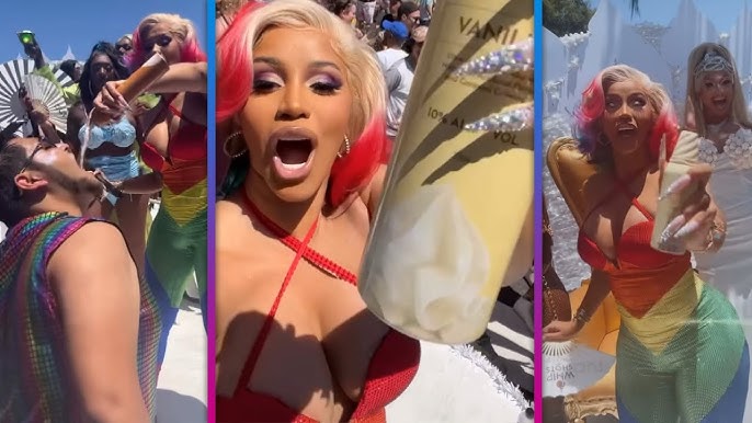 Cardi B Makes Surprise Appearance at Pride Parade