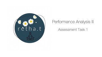 SESC 3 02 Performance Analysis lll - Assessment Task 1 Video