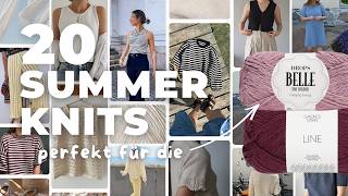 20 Summer Knitting Patterns for Sandnes Garn Line (and Drops Belle)