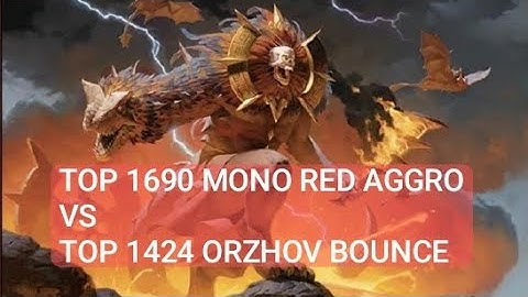 Top 1690 Mono Red Aggro vs Top 1424 Orzhov Bounce | Standard | Mythic Rank | MTG Arena