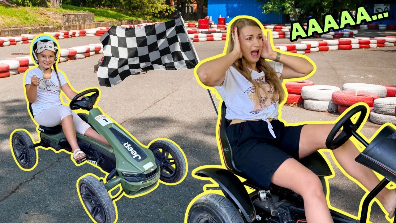 Wyścigi na gokartach z utrudnieniami🤩 Kto wygra zawody?🏆💖