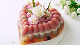 Beautiful Fruit Jelly Cake  美丽的燕菜果冻燕菜  #littleduckkitchen