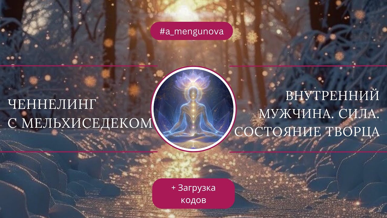 Ченнелинг с Мельхиседеком. Внутренний мужчина. Состояние Творца. Новые способности