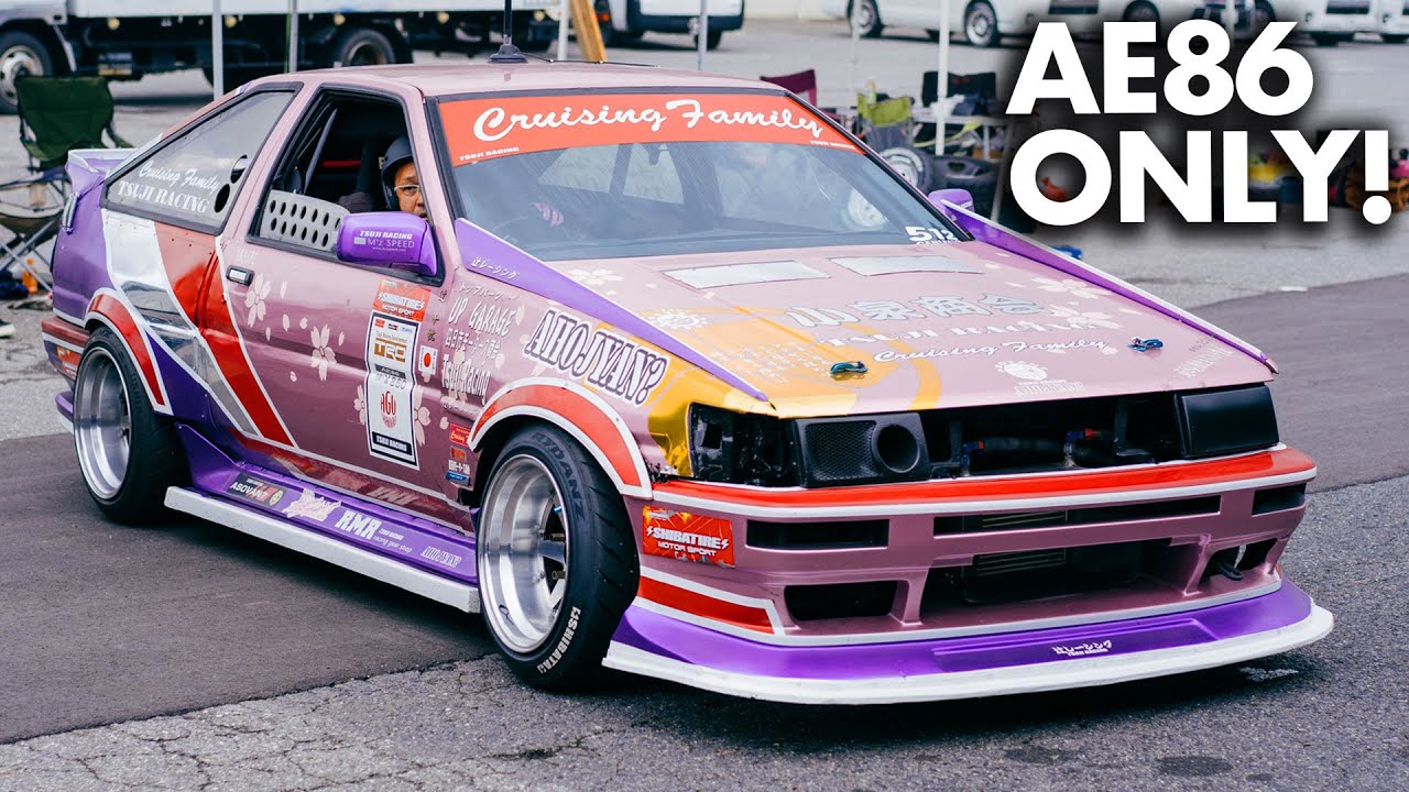 AE86 Only Drift Battle Madness! 4AGE's screaming at Meihan! - YouTube