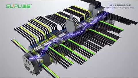 NINGBO SUPU   TA rail mounted terminal blocks with spring cage clamp