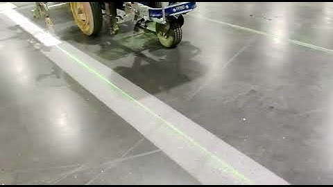 Warehouse line marking using Graco Linelazer 5900