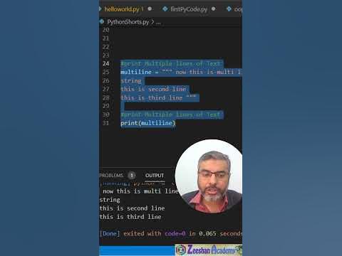 Python Tutorial - Print Multiline Text #python #pythontutorial # ...
