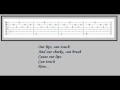 Here in Your Arms Acoustic Guitar Tabs with Lyrics
