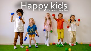 HAPPY KIDS COLOUR GRADING | FREE PRESET DOWNLOAD | PHOTO EDITING IN LIGHTROOM TUTORIAL screenshot 3