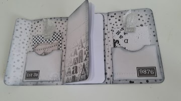 Trifold folio with notebook