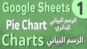 Google Sheets Charts (1) Pie Chart الرسوم البيانية : الرسم البياني الدائري