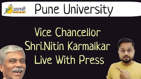 Pune University | Vice Chancellor Nitin Karmalkar Sir Live | Courtesy-TV9 Marathi | Rounak Sir