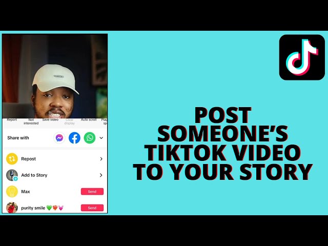 How to Post Someone Else's tiktok Video to your Story class=