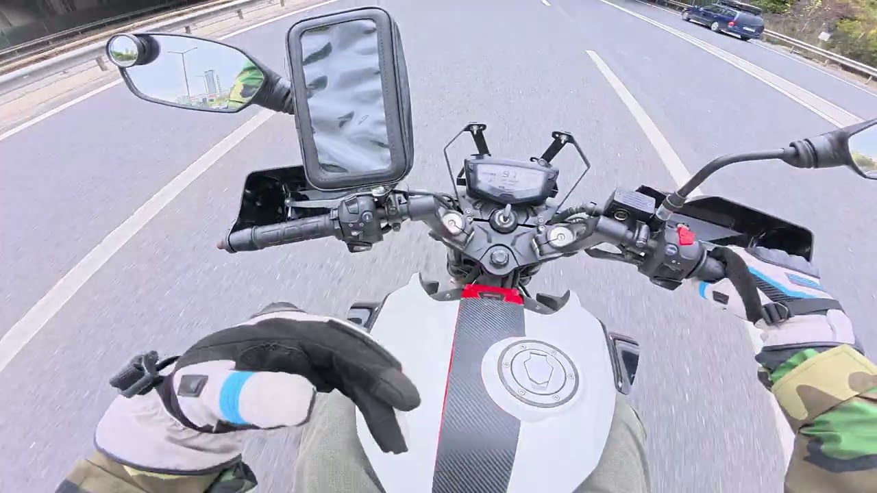 POV MOTORSİKLET SÜRÜŞÜ -  TVS APACHE RTR 200 EGZOZ