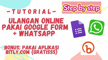 Cara Membuat Soal Ulangan Online Pakai Google Form dan Bitly