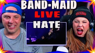 reaction to BAND-MAID / HATE? (Official Live Video) THE WOLF HUNTERZ REACTIONS