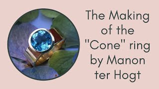 The making of the cone ring in silver with a tourmaline 👩‍🏭