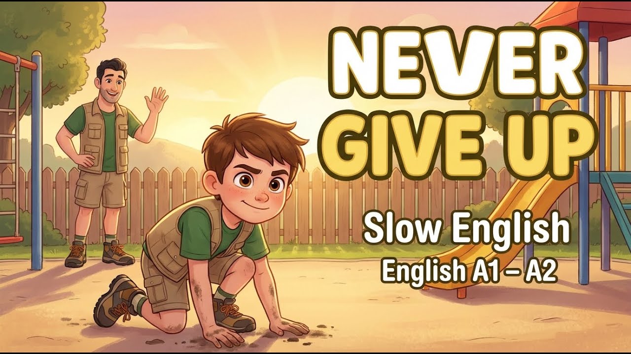 Never Give Up | English Story for Beginners (A1-A2) | Slow English ...