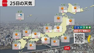 3月25日の天気