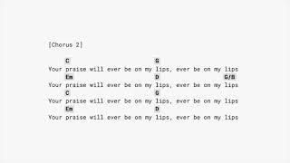 Ever Be by Aaron Shust (CAPO 2) w guitar chords+lyrics // Your praise will ever be on my lips
