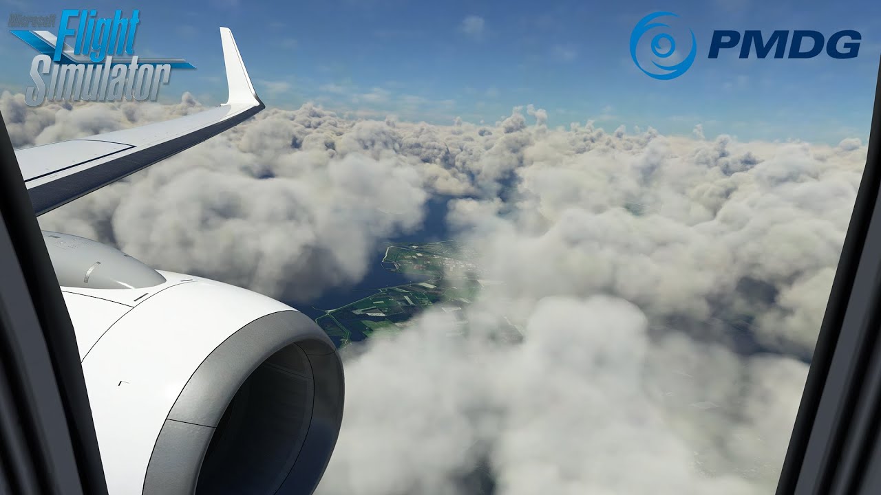 MSFS 2020 - PMDG 737 | Landing at the new RDPresets Rotterdam Airport