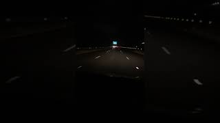 Night drives on the highway