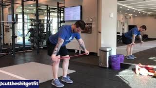 Bent Over Band Pull Apart