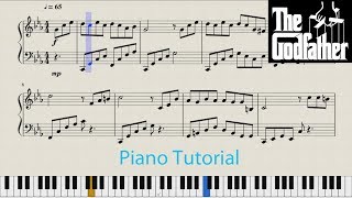 The Godfather Theme-Piano Tutorial With Notes (MuseScore)