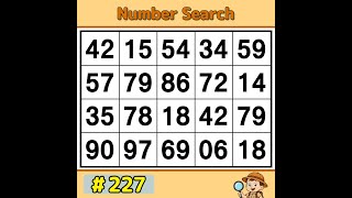 【JimmyPuzzle】 Boost Brainpower with a Number Game! 《Number Search｜Brain Training》 #227 screenshot 4