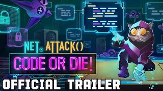 Net Attack Code Or Die! - Official Version 1.0 Launch Trailer | Indie Roguelite Hacker Game