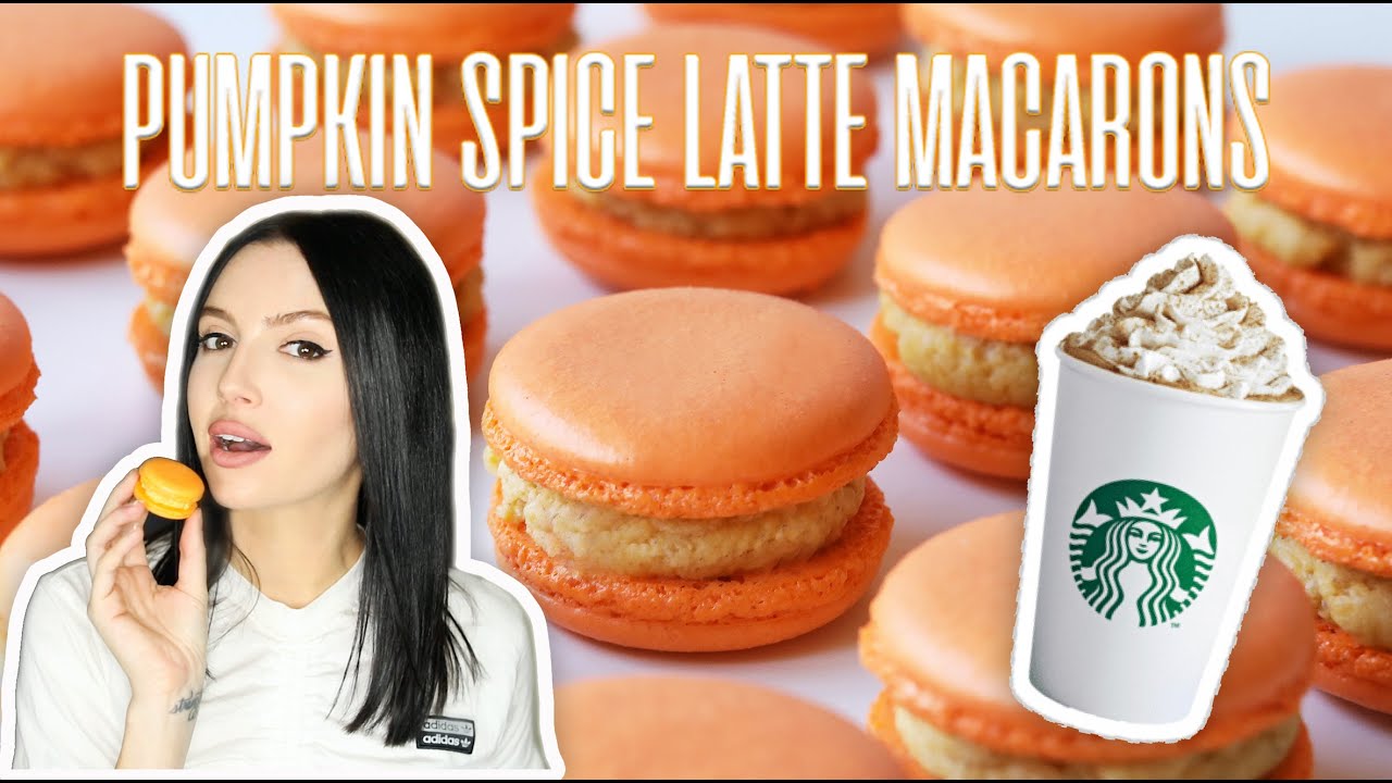[HD] The BEST Pumpkin Spice Latte Macarons - MACARONOMICS