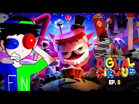 💥CAINE ENLOUQUECEU! Reagindo a Digital Circus Ep. 8! | REACT