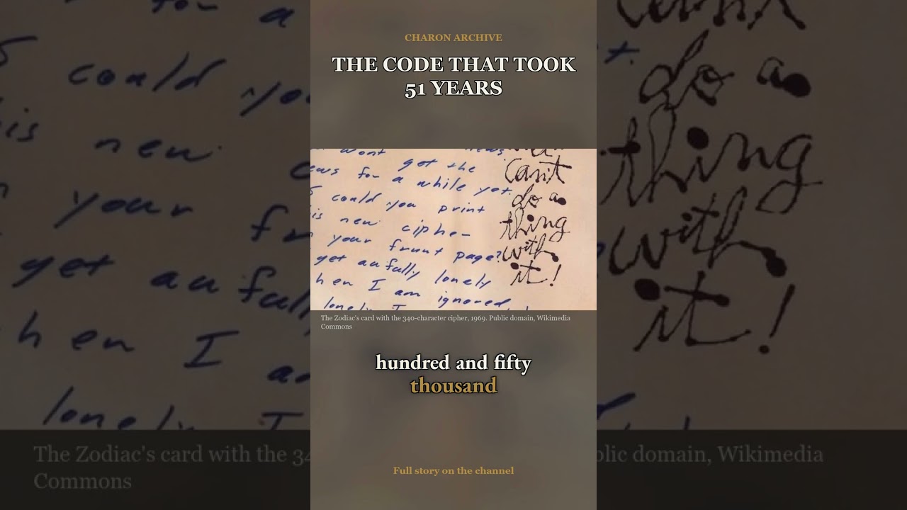 The Zodiac Code That Took 51 Years to Crack #Shorts 